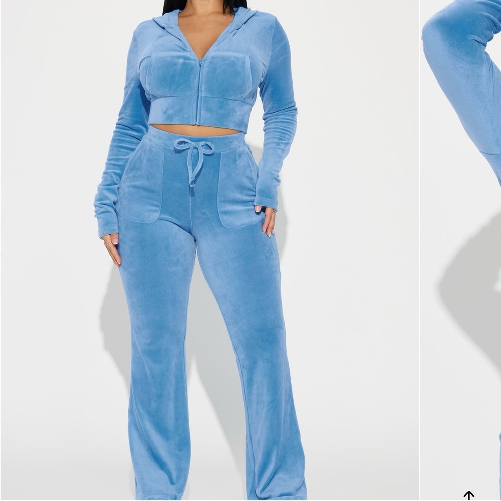 OG lover blue velour set brand new